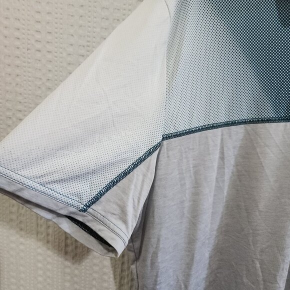 Oakley Men's Sand Block Polo Shirt Blue and Gray Size X-Large - Picture 5 of 13